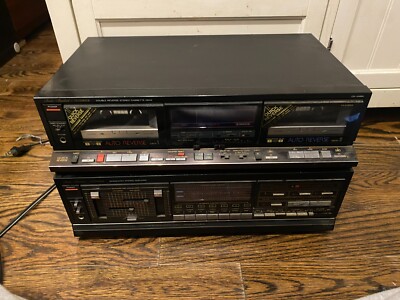 Fisher CA-890 Integrated Stereo Amplifier & Double Reverse Cassette Deck CR-W890-image