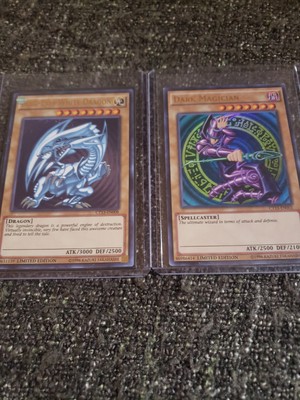 YuGiOh CT13 Limited Ed UR Holofoil Cards Blue Eyes White Dragon & Dark Magician -image