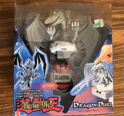 Rare Yugioh Blue Eyes White Dragon Duel 2004 Figurine Mattel -image