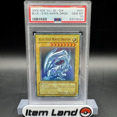 2002 Yugioh! Blue-Eyes White Dragon SDK-001 Starter Deck: Kaiba PSA 10 Gem Mint-image