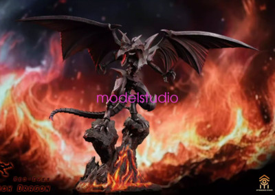Aftershock Studio Yu-Gi-Oh! Red-Eyes Black Dragon Resin Statue Pre-order H45cm-image