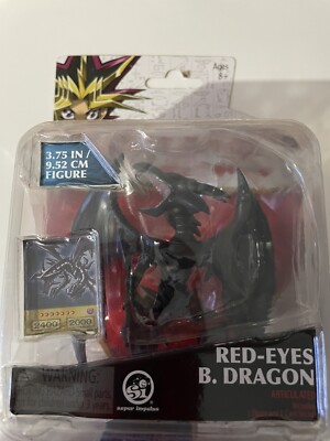 Red Eyes Black Dragon Yugioh Super Impulse  3.75 Inches Figure-image
