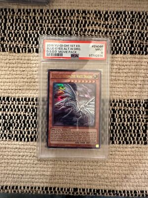 2016 Yugioh 1st Edition Blue Eyes Alternative White Dragon MVP1-ENS46 PSA 9 MINT-image