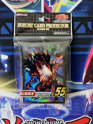 Yugioh Sleeves Red-Eyes Black Dragon 55ct Konami Official-image