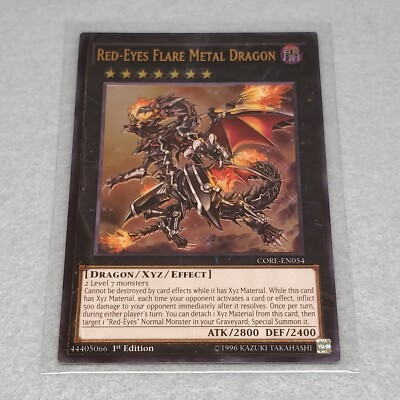 Yugioh Red Eyes Flare Metal Dragon CORE 1st Edition Ultimate Rare Card NM-image