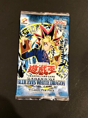 1X Legend of Blue Eyes White Dragon Asian Eng 1st Ed. Sealed Pack LOB Yu-Gi-Oh!-image