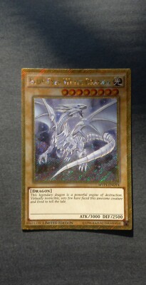 Blue-Eyes White Dragon ~ MVP1-ENGV4 ~ Gold Secret Rare TCG - YuGiOh! Card - NM-image