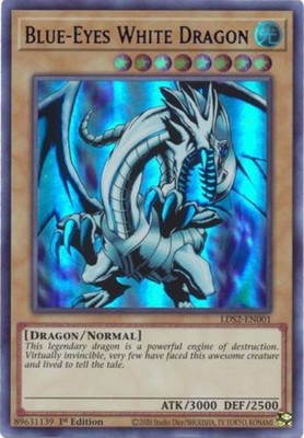 Blue-Eyes White Dragon (Blue) - LDS2-EN001 - Ultra Rare - 1st Edition x1 Lightly-image