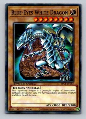 2020 Yugioh Blue-Eyes White Dragon SBCB-EN087 1st Edition Common-image