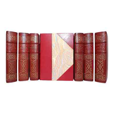 Illustrated Leather Volume Set, E. W. Champney's Romance Series - 7 Books, 1905-image