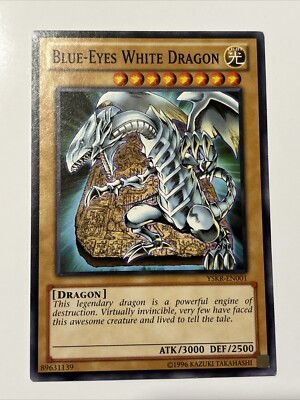 1996 Yu-Gi-Oh! Blue-Eyes White Dragon YSKR-EN001-image