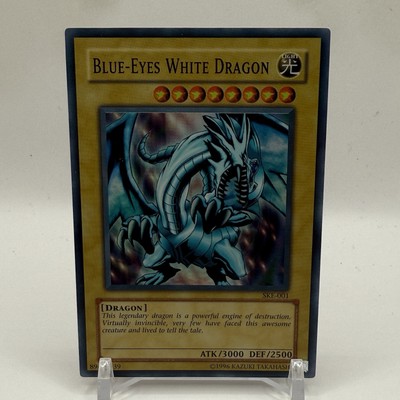 Yu-Gi-Oh! BLUE EYES WHITE DRAGON SKE-001 Super Rare UNLIMITED YuGiOh LP/MP (2)-image