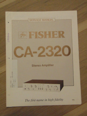 Fisher CA-2320 Service Manual Stereo Amplifier-image