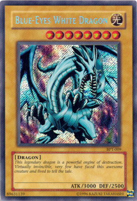Blue-Eyes White Dragon B - BPT-009 - Secret Rare - Unlimited Edition x1 Moderate-image