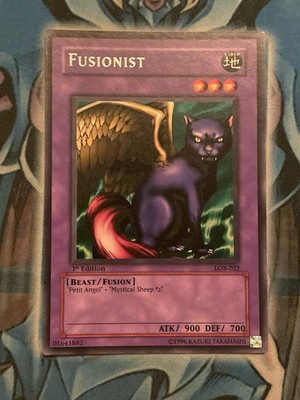 Yu-Gi-Oh! NM Fusionist Legend of Blue Eyes White Dragon LOB-022 1st Edition-image