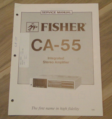 Fisher CA-55  Service Manual Integrated Stereo Amplifier-image