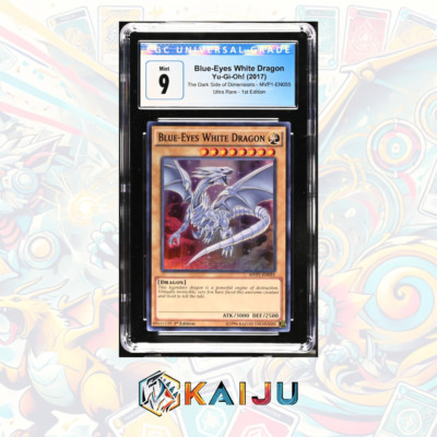 Yu-Gi-Oh! 2017 Blue-Eyes White Dragon MVP1-EN055 Ultra Rare 1st Ed D.S.O.D CGC 9-image