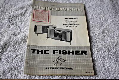Fisher Premiere Model 220 Stereo HiFi Owner / User Manual *Original*-image