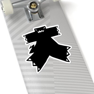 Big Lizard Godzilla Kanji Kiss-Cut Stickers-image