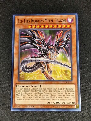 Yu-Gi-Oh! Red-Eyes Darkness Metal Dragon LDS1-EN004 1st Edition Common NM-image