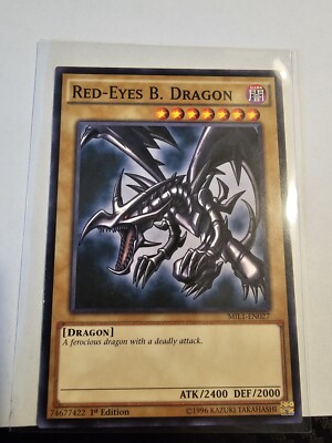 Yu-Gi-Oh! TCG Red-Eyes B. Dragon Millennium Pack 1 MIL1-EN027 1st Edition Common-image