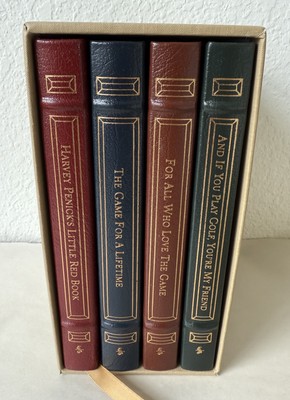 Harvey Penick Bud Shrake The Game of Golf Easton Press 4 Book Box Set Leather-image