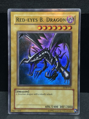 Yu-Gi-Oh! Ultra Rare Red-Eyes Black Dragon LOB-070-image