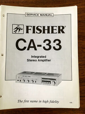 Fisher CA-33 Integrated Amplifier Service Manual *Original*-image