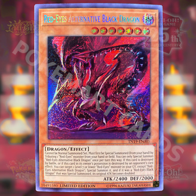 Yugioh Red-Eyes Alternative Black Dragon Prismatic Secret Rare TN19-EN005 NM-image