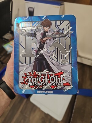 Yugioh Mega Tin 2017 Factory Sealed 1st ED Seto Kaiba - Blue-Eyes White Dragon-image