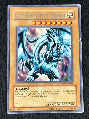 YUGIOH BLUE-EYES WHITE DRAGON DL09-EN001 RARE (MP)-image