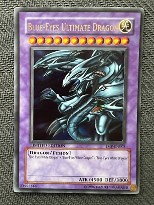 Yugioh Blue-Eyes Ultimate Dragon Limited Edition Ultra Rare JMP-EN005 MP/LP-image