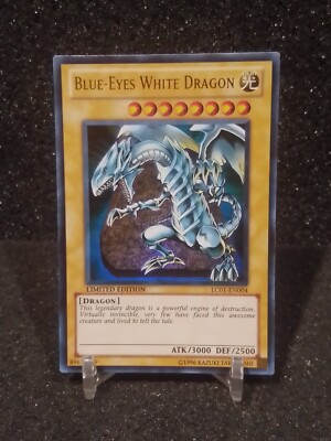 Blue Eyes White Dragon Limited Edition Yugioh Trading Card - Collectible TCG-image