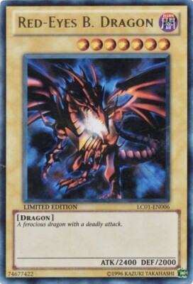 YuGiOh Red-Eyes Black Dragon LC01-EN006 Ultra Rare Limited Edition LP/NM-image