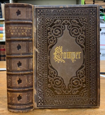 1851 Poetical Works of William Cowper Complete Set 2 Vols George Leavitt Imprint-image