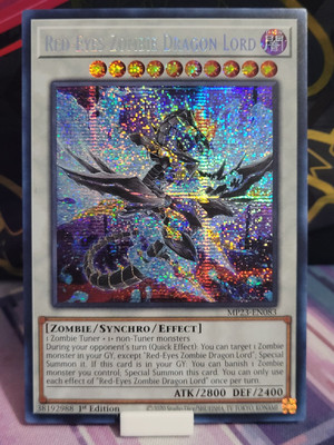 Yugioh Red-Eyes Zombie Dragon Lord Prismatic Secret MP23-EN083 1st NM-image