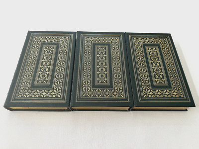 Easton Press WINSTON CHURCHILL WAR SPEECHES 1939-1945 3 Volume Set Leather WWII-image