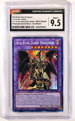 Yu-Gi-Oh TCG Red-Eyes Dark Dragoon - MP22-EN264  1st Ed Prismatic Secret CGC 9.5-image
