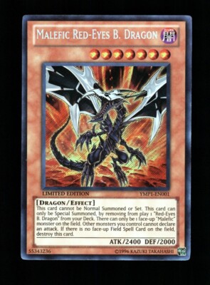 YU-GI-OH! MALEFIC RED-EYES B. DRAGON YMP1-EN001 LIMITED EDITION SECRET RARE-image