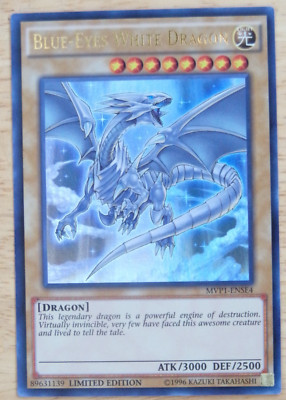 MVP1-ENSE4 BLUE-EYES WHITE DRAGON ULTRA RARE NM LIMITED EDITION-image