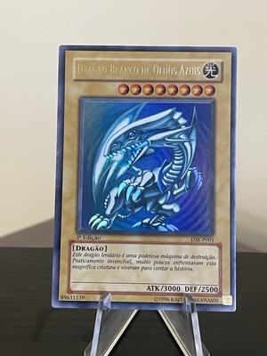 Yu Gi Oh Blue Eyes White Dragon DIK-P001 1st Edition Portuguese NM -image