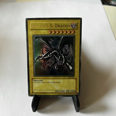 Yu-Gi-Oh! Red-Eyes Black Dragon SDJ-001 Lightly FADED Misprint-image