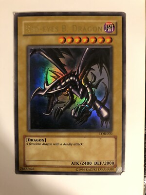 Yugioh • Red-Eyes Black Dragon • LOB-070 • Ultra Rare-image