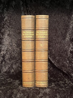 1906 TARTANS of the CLANS and SEPTS of SCOTLAND Rare W. & A. K. Johnston TWO VOL-image