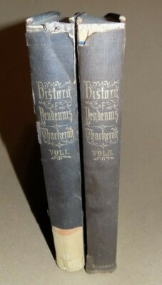 HISTORY OF PENDENNIS by William Makepeace Thackeray - 1854 2 Vol Set - Hardcover-image
