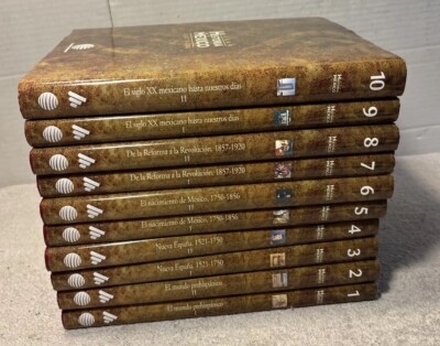 Grand Historia De Mexico Ilustrada 10 Volumes Spanish Edition-image