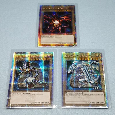 Yugioh 25th Blue Eyes White Dragon Dark Magician Red Eyes Quarter Century Set-image