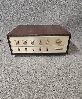 Fisher X-100-C Tube Amp With Custom Wood - RESTORED-image