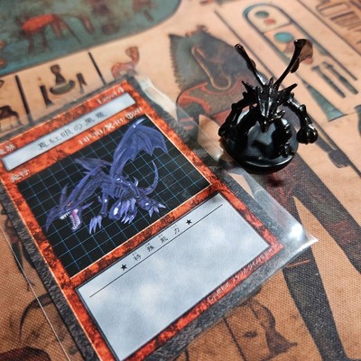 Yu-Gi-Oh! Dungeon Dice Red-Eyes Black Dragon Figure Card Play Use-image