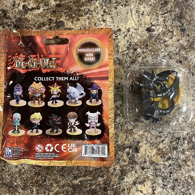 YuGiOh Minifig Blind Bag PhatMojo Series 1 -BLACK RED EYES BLACK DRAGON- Chase-image